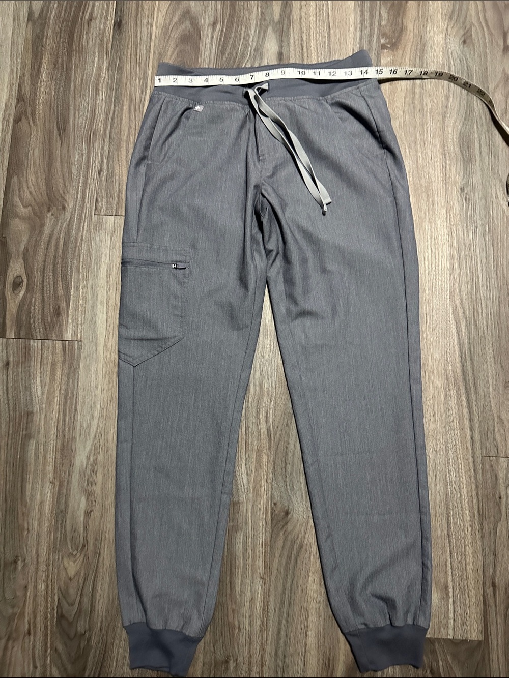 Figs Gray Drawstring Jogger Scrub Pants - Picture 4 of 10